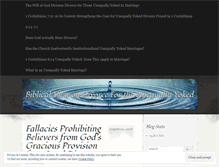 Tablet Screenshot of biblicalviewondivorce.com
